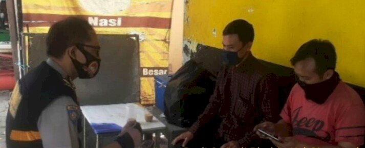 Polsek Regol Polrestabes Bandung,melaksanakan sambang dan sosialisasi 3 M dan 1T
