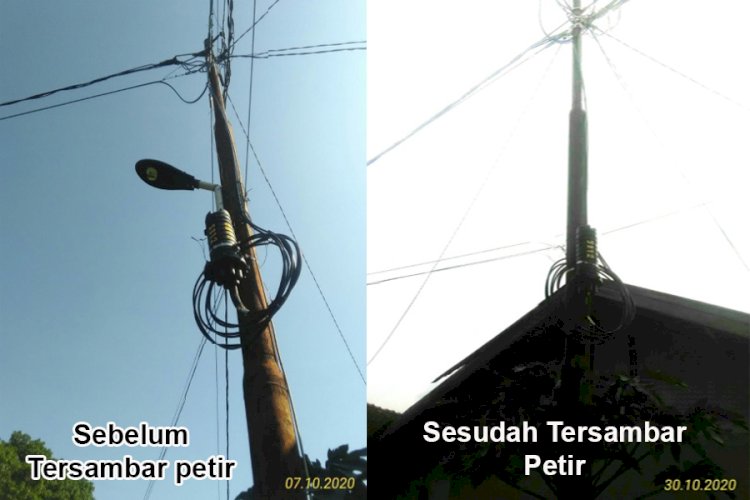 Lampu Penerangan Jalan Di Desa Cijujung Tersambar Petir?  Anggota DPRD Kabupaten Bogor Angkat Bicara