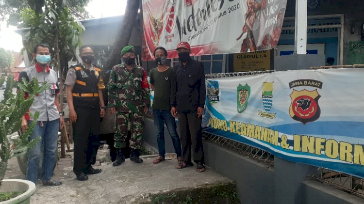 Polsek Regol Polrestabes Bandung Sambang dan sosialisasi  3M & 1T