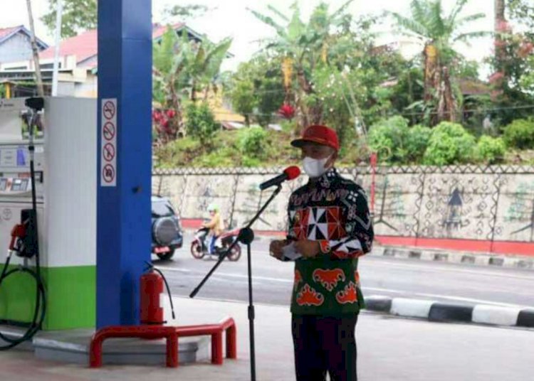 Bupati Lampung Barat (Lambar) , Parosil Mabsus meminta agar pihak pengelola SPBU Jaga Sakti yang berada di Kelurahan Pasar Liwa, Kec.Balik Bukit yang baru saja diresmikan tidak menimbulkan masalah ditengah masyarakat.